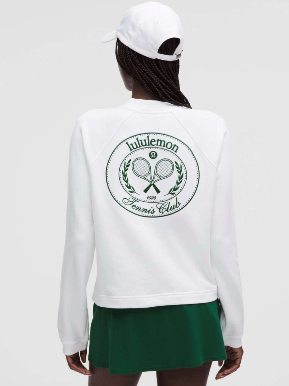 Lululemon Cotton French Terry Crewneck Pullover Tennis Club M size